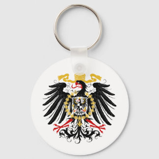 Chaveiro Águia Prussiana Vermelho Preto e Dourado