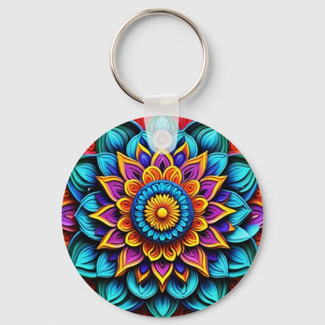 Chaveiro Ai abstract artwork keychain (Frente)