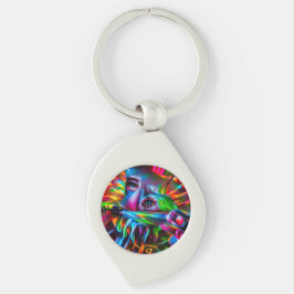 Chaveiro Aichmofobia: Arte Surreal Viva