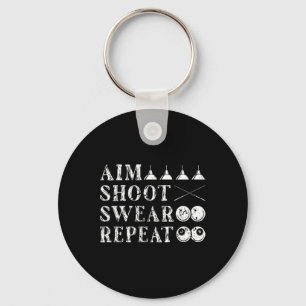 Chaveiro Aim Shoot Sweot 8 Ballliards Piscina
