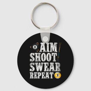 Chaveiro Aim Shoot Sweot Repetir Repito Jogador de Piscina