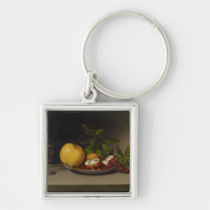 Chaveiro Ainda vida com fruta, bolos e vinho, 1821
