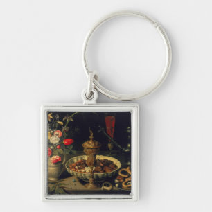 Chaveiro Ainda vida das flores e dos frutos secos, 1611