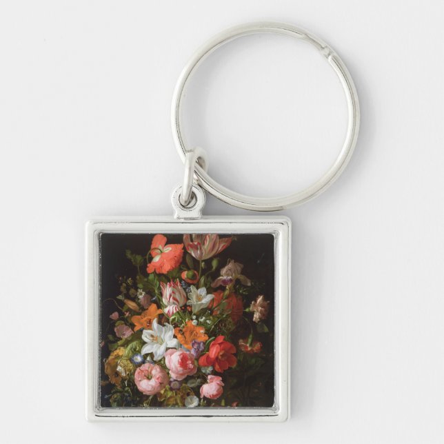 Chaveiro Ainda vida de lírios dos rosas, tulipas (Frente)