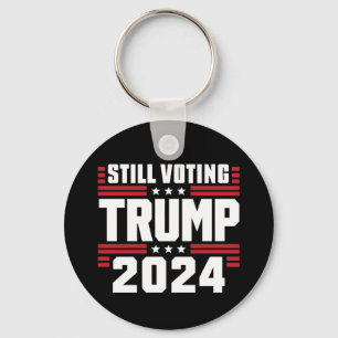 Chaveiro Ainda votando em Trump 2024 Bandeira Americana Pat
