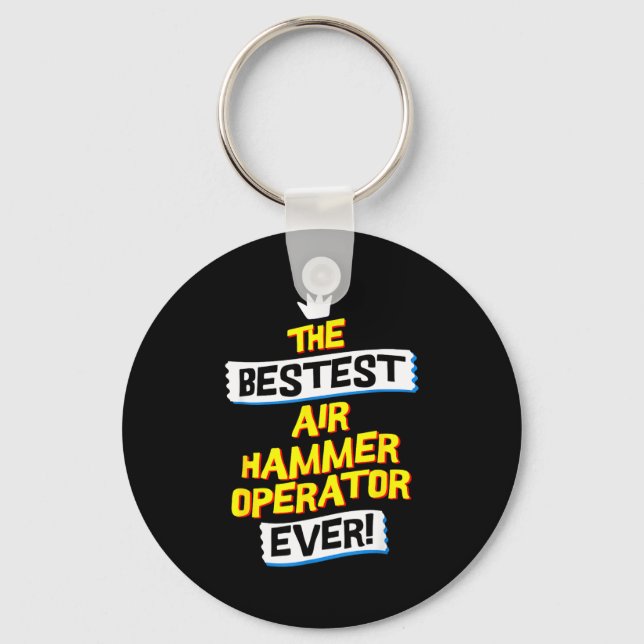 Chaveiro Air Hammer Operator, Funny Job Occupation  (Frente)