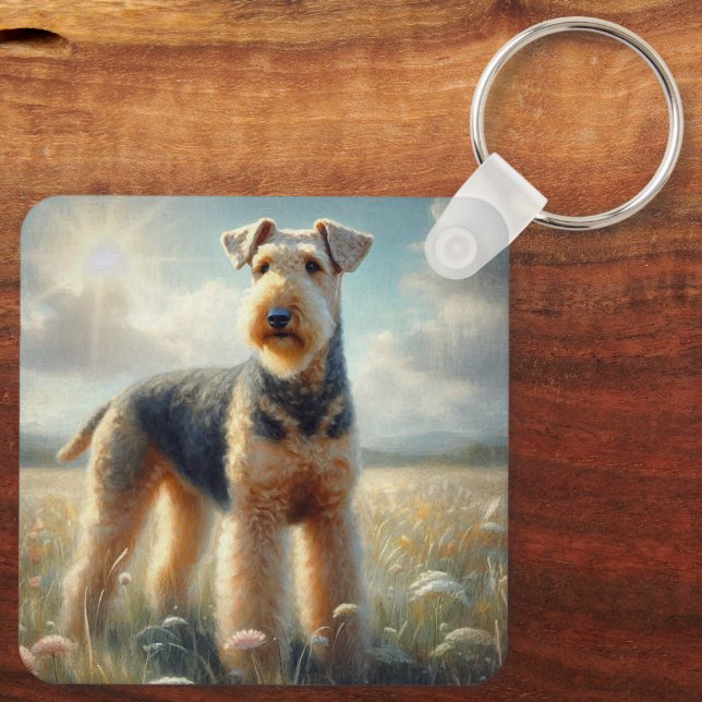 Chaveiro Airedale Terrier (Verso)