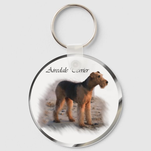 Chaveiro Airedale Terrier Art Gifts (Frente)