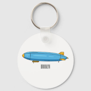 Chaveiro Airship cartoon illustration