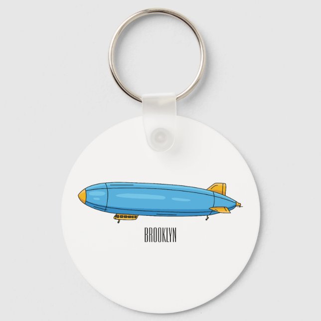 Chaveiro Airship cartoon illustration (Frente)