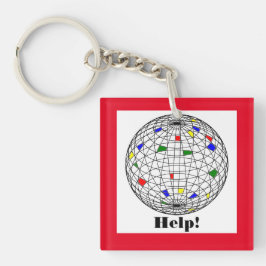 Chaveiro Ajuda, aquecimento global, personalizado