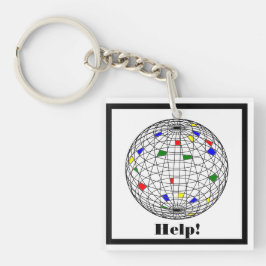 Chaveiro Ajuda, aquecimento global, personalizado