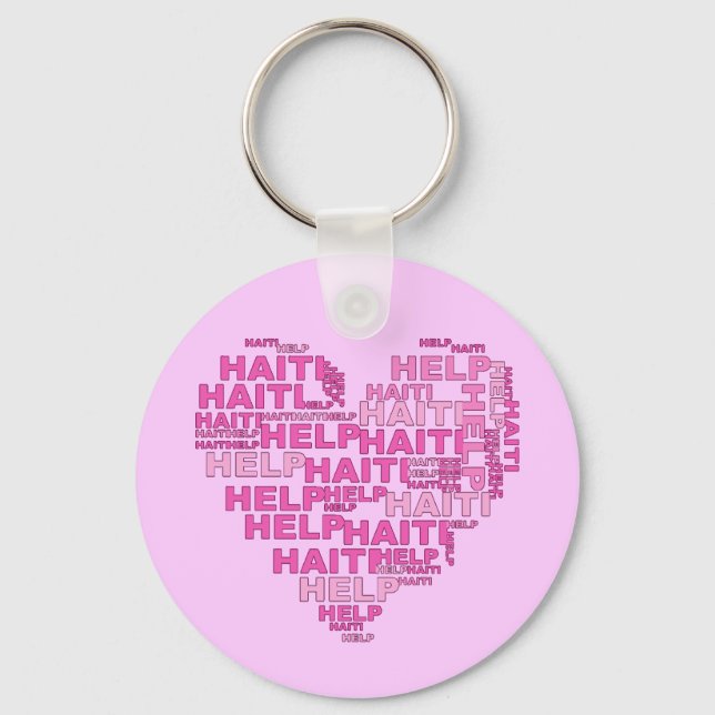 Chaveiro Ajude a camisa e Roupa do Haiti (Frente)