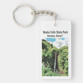 Chaveiro Akaka Falls Hawaii Waterfall Tropical Personalized