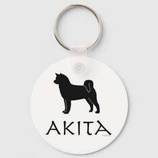 Chaveiro Akita Silhouette