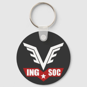 Chaveiro Ala Chave do Logotipo do Partido INGSOC de 1984