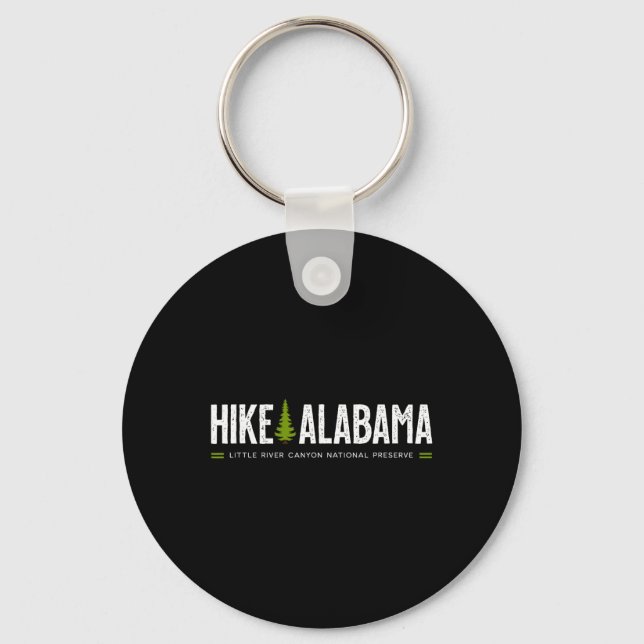 Chaveiro Alabama Hike Little River Canyon Tree Retro Graphi (Frente)