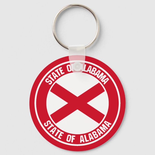Chaveiro Alabama Round Emblem (Frente)