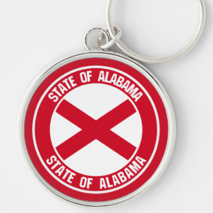 Chaveiro Alabama Round Emblem