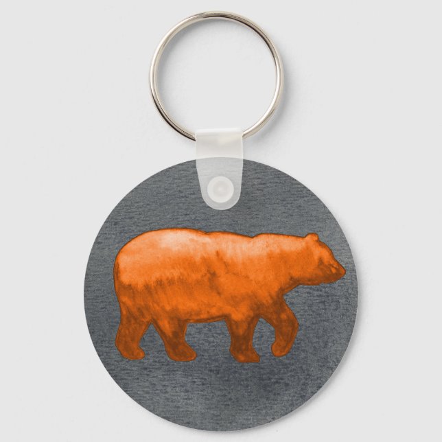 Chaveiro alaranjado do urso (Frente)
