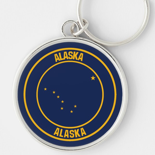 Chaveiro Alaska Round Emblem (Frente)