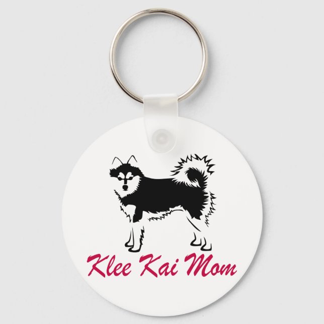 Chaveiro Alaskan Klee Kai Mãe (Frente)