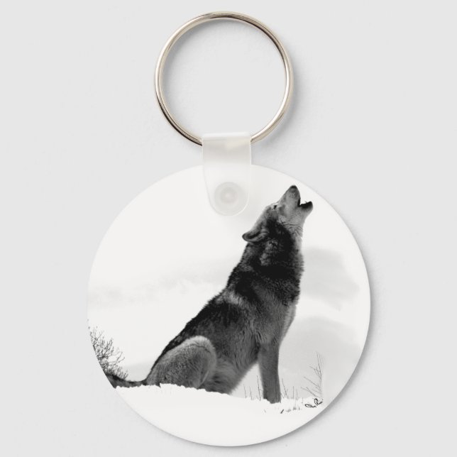 Chaveiro Alaskan Timber Wolf Keychain (Frente)