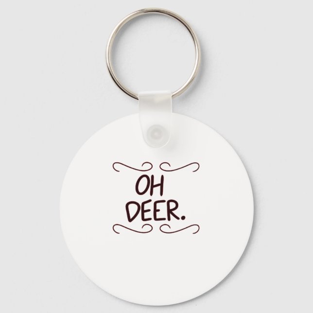Chaveiro Alastor Oh Deer Creative Art Design Keychain (Frente)
