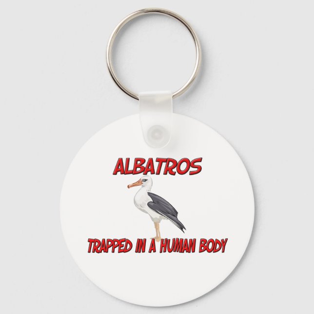 Chaveiro Albatros presos num corpo humano (Frente)