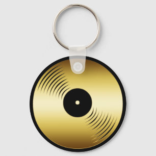 CHAVEIRO ÁLBUM GRAVADO DOURADO