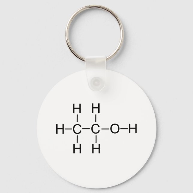 Chaveiro Álcool - Fórmula Química (Frente)