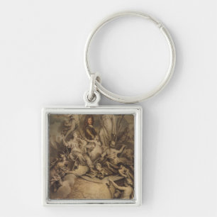 Chaveiro Alegoria do duque de Philippe II de Orleans, 1718
