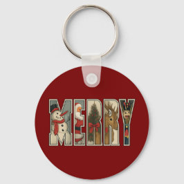 Chaveiro ALEGRE – Arte com Letras de Personagens de Natal
