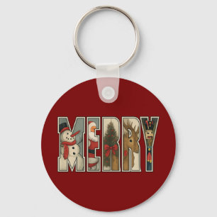Chaveiro ALEGRE – Arte com Letras de Personagens de Natal