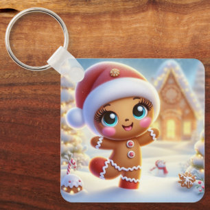 Chaveiro Alegria das Festas de Gingerbread