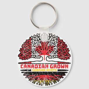 Chaveiro Alemanha Canadense Canadá Árvore Bandeira