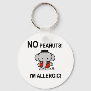 Chaveiro Alergia a amendoins
