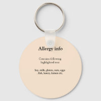 alerta de alergia alimentar adicionar nome texto i