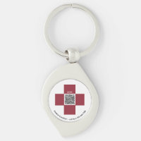 *~* Alerta Médico Vermelho ICE QR AP38 Cruz