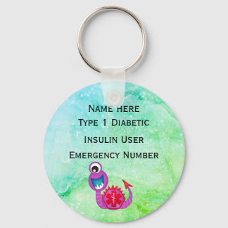 Chaveiro Alerta Personalizado Tipo 1 ou 2 para ID diabético