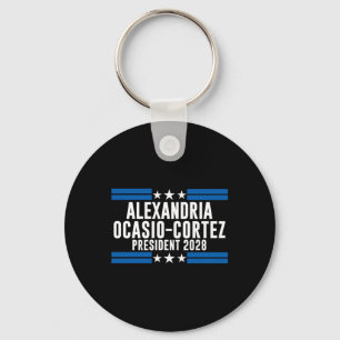Chaveiro Alexandria Ocasio Cortez Para O Presidente 2028, A