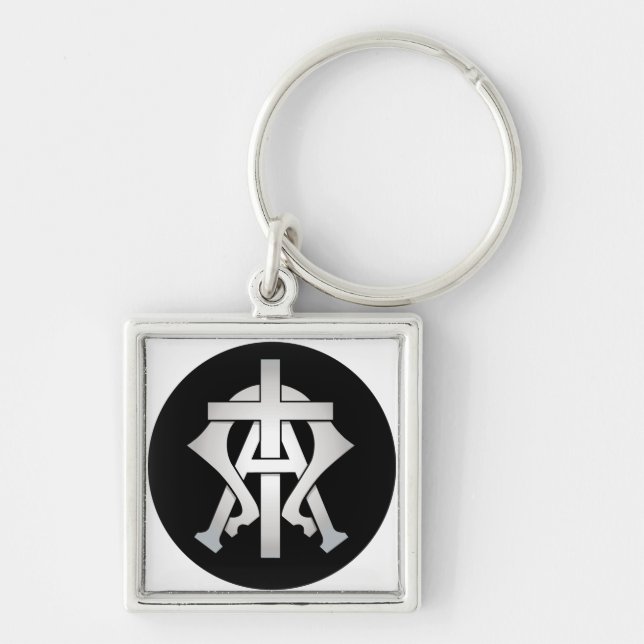 Chaveiro Alfa e Omega (Frente)