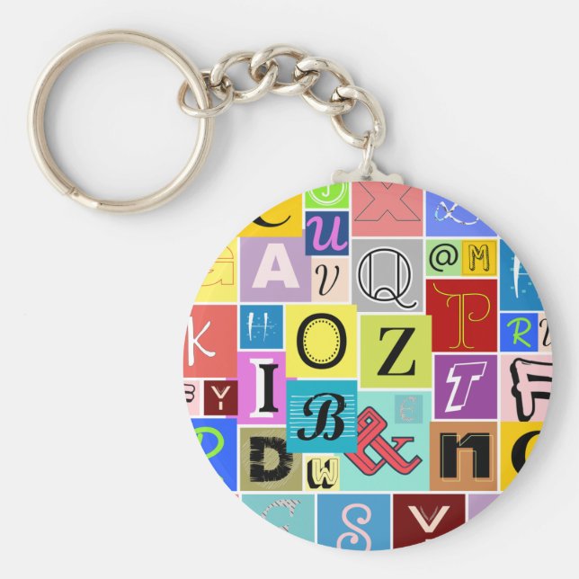 Chaveiro Alfabeto (Frente)