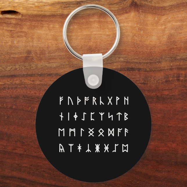 Chaveiro Alfabeto Runic [Futhorc] (Frente)