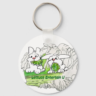 Chaveiro Alface Entertain U Cartoon Rabbits