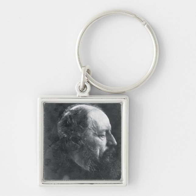 Chaveiro Alfred, senhor Tennyson (1809-92) c.1868 (Frente)