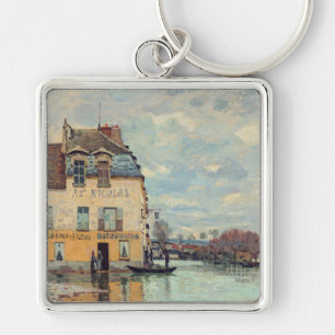 Chaveiro Alfred Sisley - Inundação em Port-Marly 1872