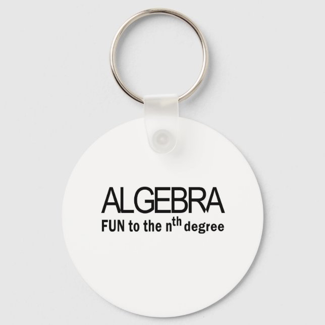 Chaveiro Álgebra - diversão até o nono grau (Frente)