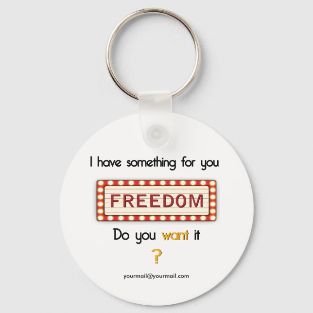 Chaveiro Algo para você - Exibir (Frente)