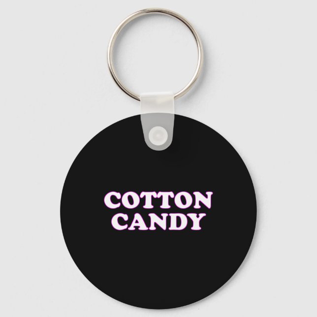 Chaveiro Algodão doce Halloween Fingindo que sou Cotton (Frente)